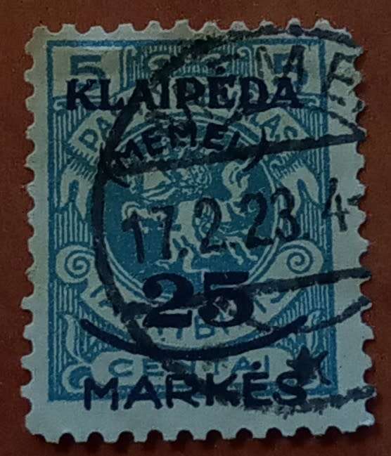 Lithuania 1923 - Klaipeda - Memel - Overprinted and Surcharged